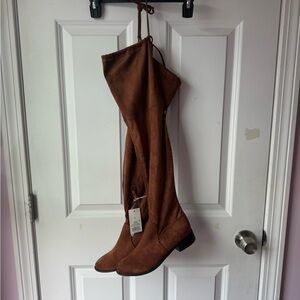a new day Brown Over the Knee Boots